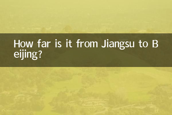 Quelle distance y a-t-il entre Jiangsu et Pékin ?