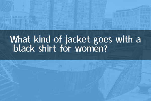 Quel genre de veste va avec une chemise noire pour femme ?