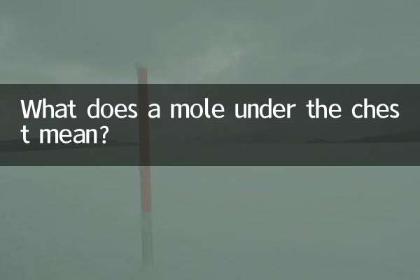 What does a mole under the chest mean?