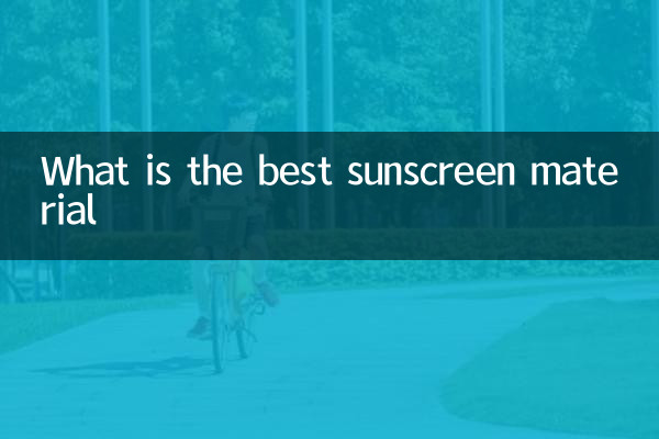 Qual é o melhor material de protetor solar
