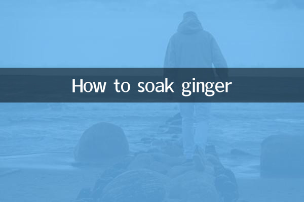 How to soak ginger