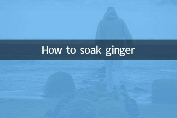 How to soak ginger
