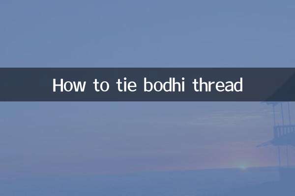 So binden Sie einen Bodhi-Faden