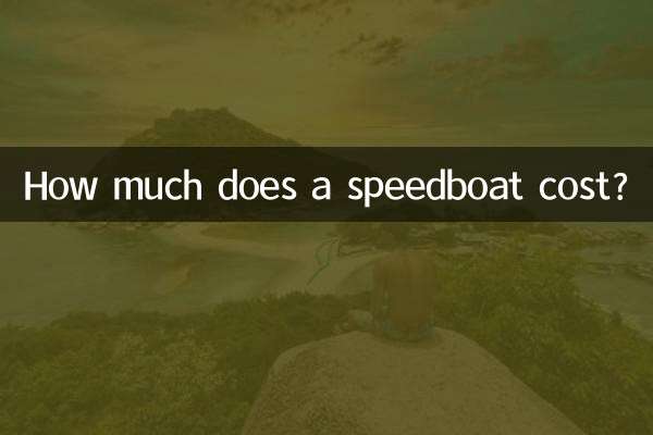 How much does a speedboat cost?