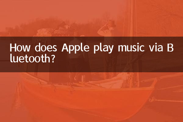 How does Apple play music via Bluetooth?