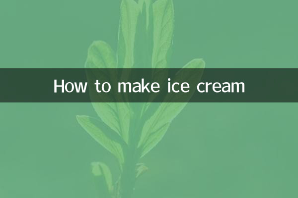 Come fare il gelato