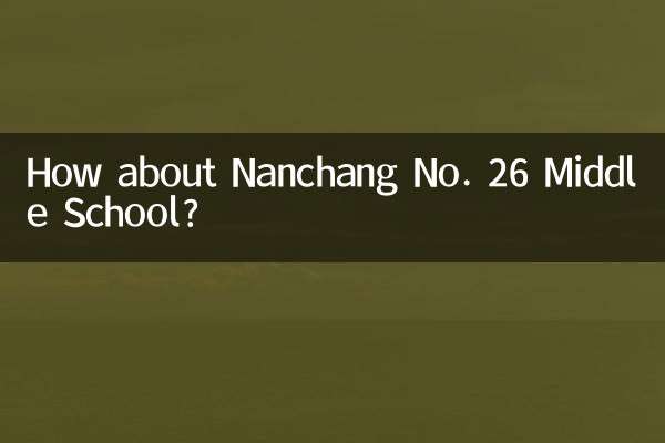 ¿Qué tal la escuela secundaria Nanchang No. 26?