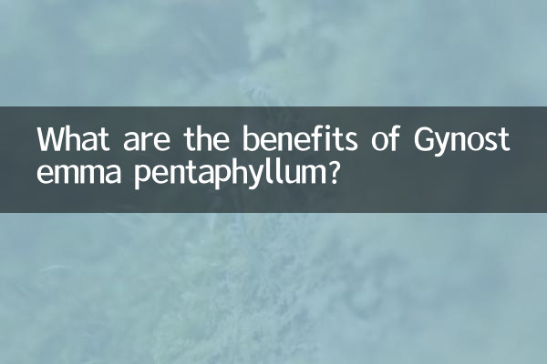 What are the benefits of Gynostemma pentaphyllum?