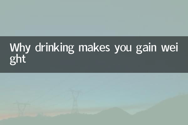 Why drinking makes you gain weight