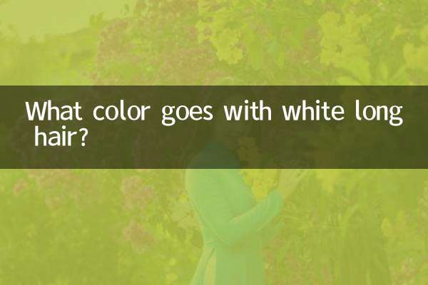 白いロングヘアには何色が合いますか？