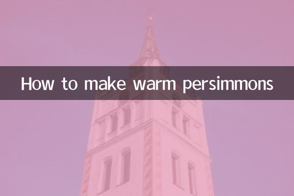 Wie man warme Kakis macht