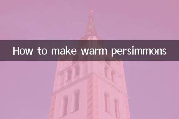 Wie man warme Kakis macht