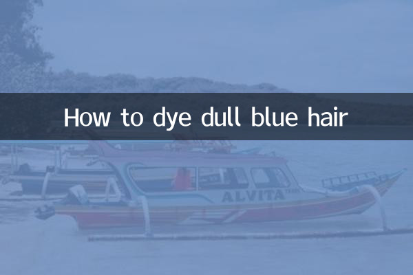 چگونه موهای آبی مات را رنگ کنیم