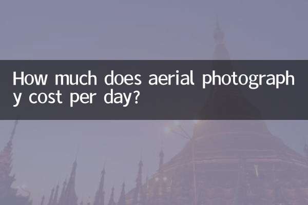 How much does aerial photography cost per day?
