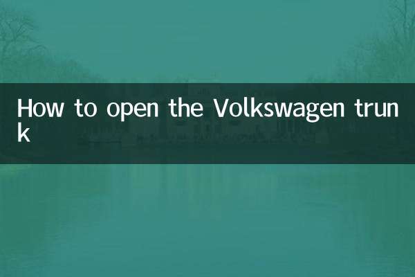 Como abrir o porta-malas do Volkswagen