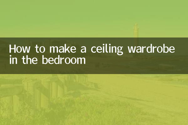 Comment faire une armoire au plafond dans la chambre