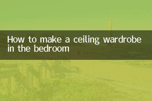 Come realizzare un armadio a soffitto in camera da letto