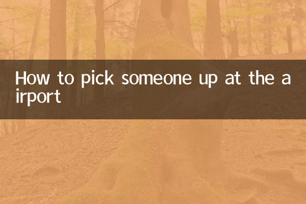 How to pick someone up at the airport