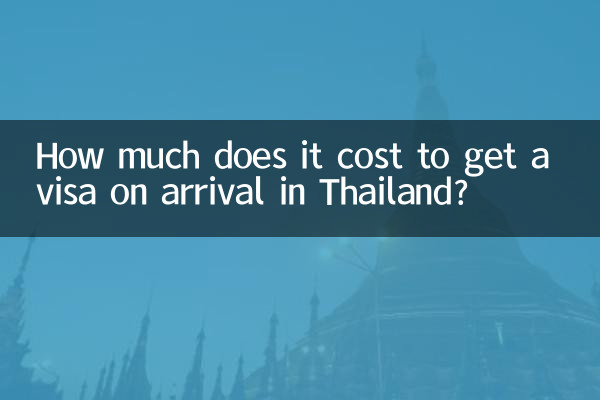 Quanto custa para obter um visto na chegada à Tailândia?