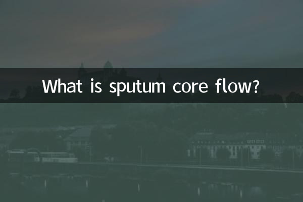 What is sputum core flow?