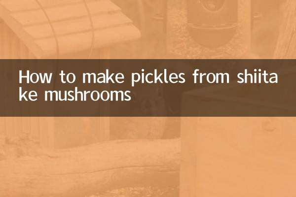 Wie man Gurken aus Shiitake-Pilzen macht