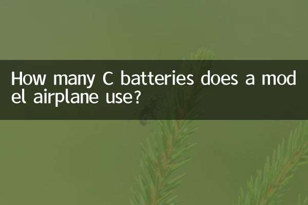 How many C batteries does a model airplane use?