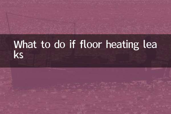 Cosa fare se il riscaldamento a pavimento perde