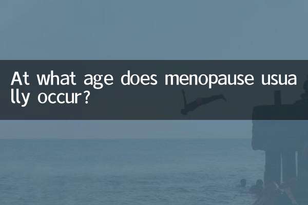 A che età si verifica solitamente la menopausa?