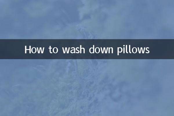 羽絨枕頭怎麼洗