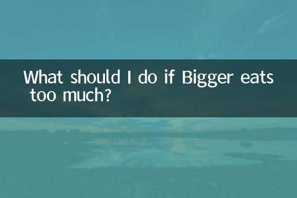 اگر بیگر بیش از حد غذا بخورد چه باید بکنم؟