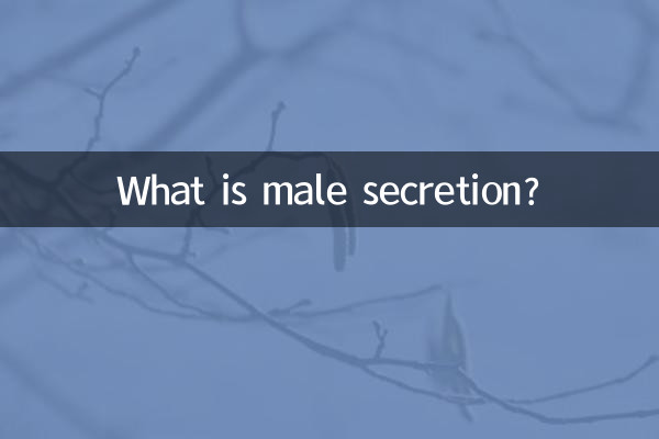남성 분비물이란 무엇입니까?
