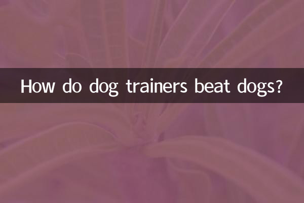 ドッグトレーナーはどうやって犬を倒すのですか?