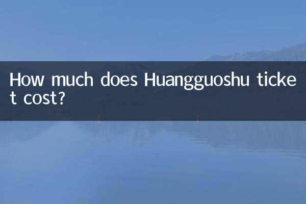 Quanto costa il biglietto per Huangguoshu?