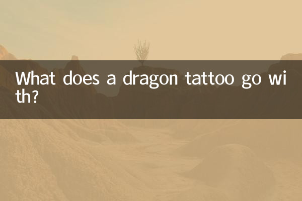 ¿Con qué va un tatuaje de dragón?