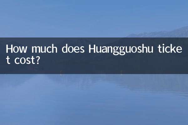 Combien coûte le billet Huangguoshu ?
