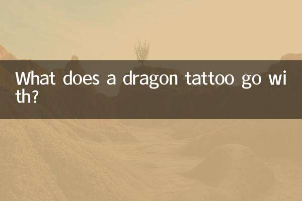 ¿Con qué va un tatuaje de dragón?