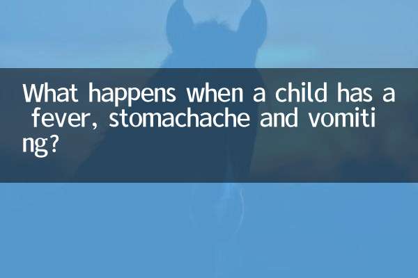 O que acontece quando uma criança tem febre, dor de estômago e vômito?