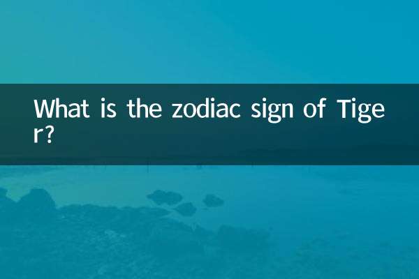Qual è il segno zodiacale della Tigre?