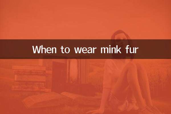 Wann trägt man Nerzpelz?