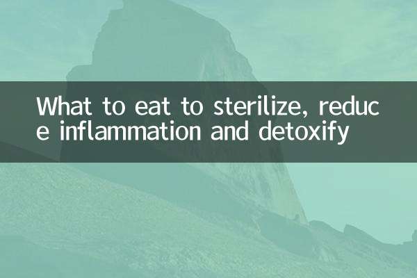 O que comer para esterilizar, reduzir a inflamação e desintoxicar