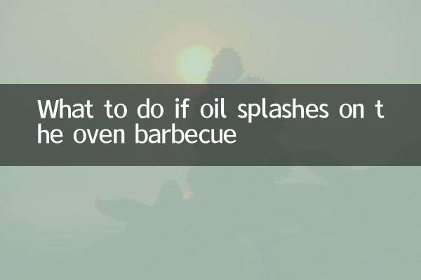 Que faire si de l'huile éclabousse sur le barbecue du four