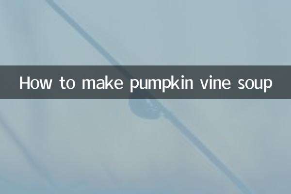 Wie man Kürbisrebensuppe macht