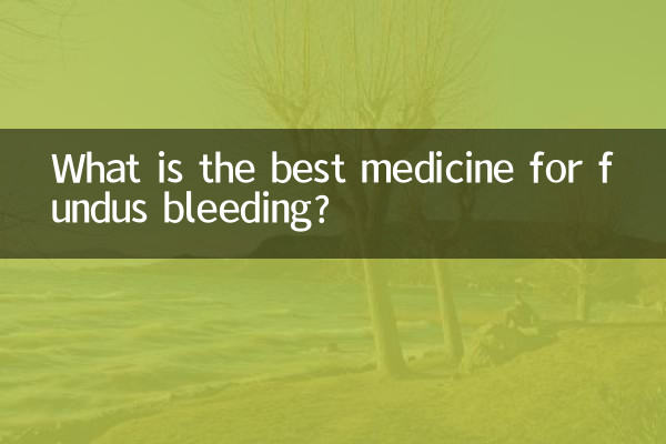 What is the best medicine for fundus bleeding?