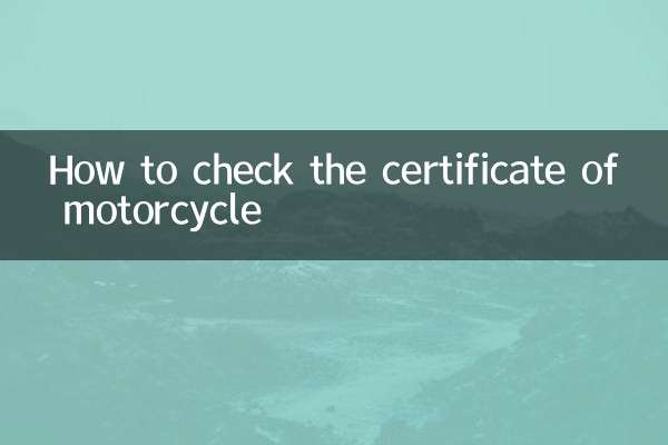 So überprüfen Sie das Motorradzertifikat