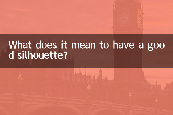O que significa ter uma boa silhueta?