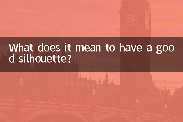 ¿Qué significa tener una buena silueta?