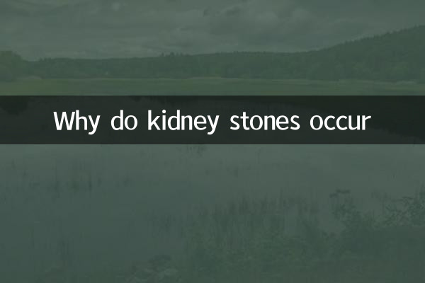 لماذا تتكون حصوات الكلى