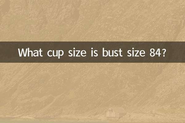 What cup size is bust size 84?