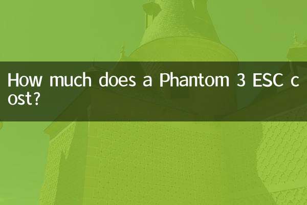 How much does a Phantom 3 ESC cost?