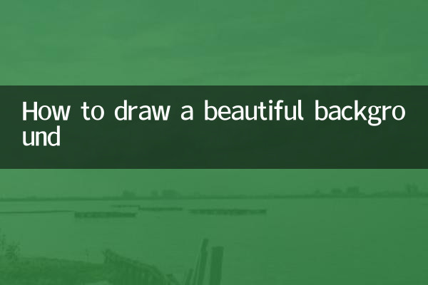 Como desenhar um fundo bonito